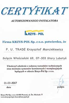 Certyfikat Krzys-Pol